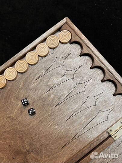 Нарды ручной работы с рисунком 