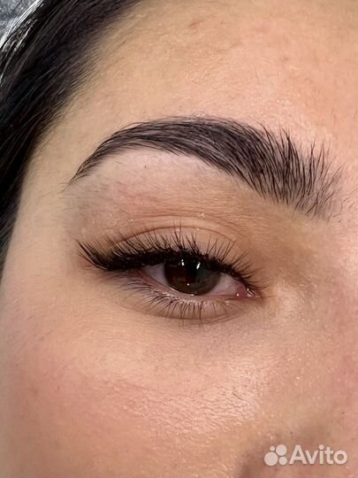 Наращивание ресниц/ ламинирование/брови