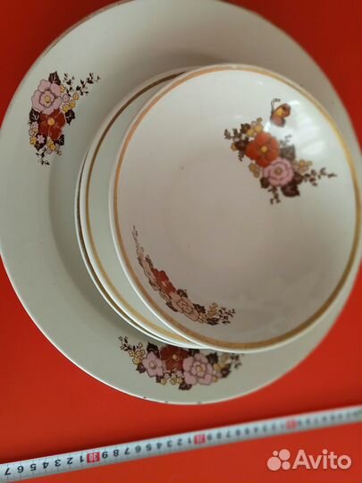 Тарелки, Блюдо, Столовый сервиз СССР, остатки