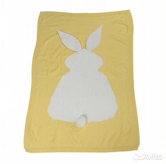 Одеяло плед кролик с ушками