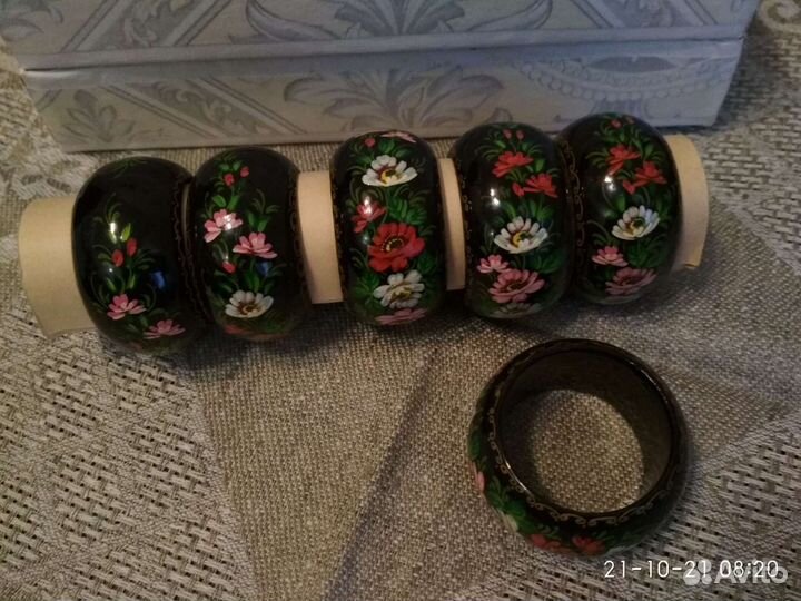 Кольца для салфеток. Набор 6 шт