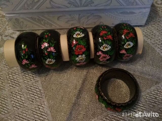 Кольца для салфеток. Набор 6 шт