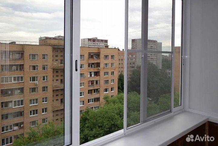 Остекление балкона теплое