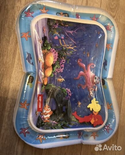 Круг, горка и стульчик для купания, водный коврик