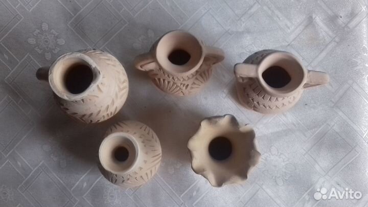 Набор глиняных миниатюр
