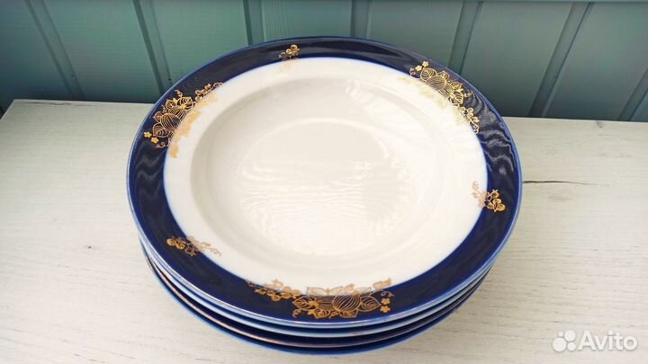 Тарелки дулево СССР кобальт