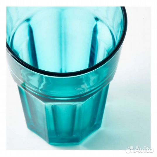 Стакан икеа покал, 350 мл бирюзовый