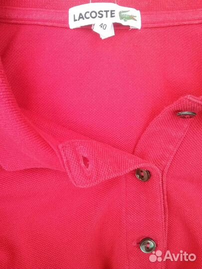 Lacoste polo женское
