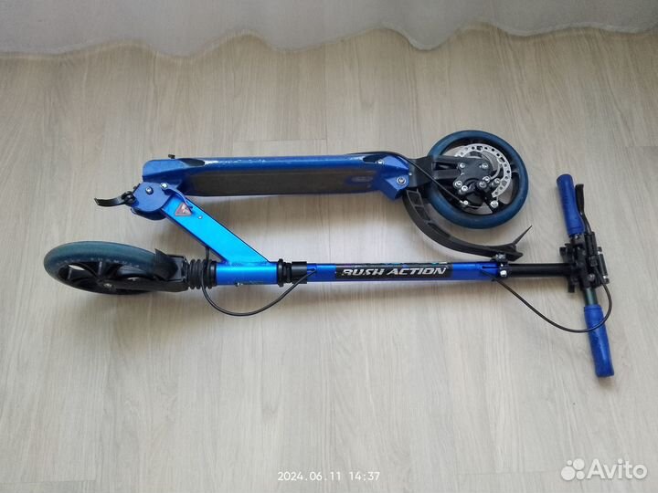Самокаты rush action с дисковым тормозом