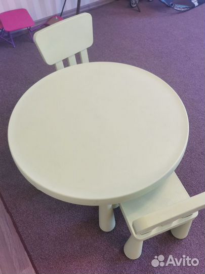 Стол и стулья IKEA маммут