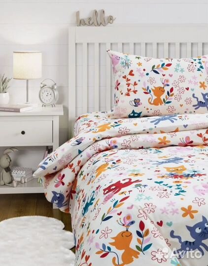 Детское постельное белье котики