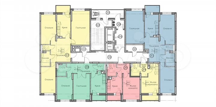 3-к. квартира, 83,3 м², 6/10 эт.