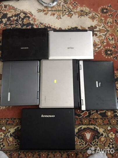 Продам 6 старых ноутбуков, рабочих