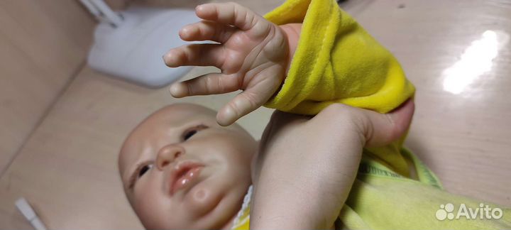 Кукла реборн силиконовая мальчик