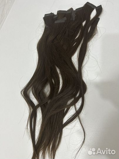 Натуральные волосы для наращивания на лентах