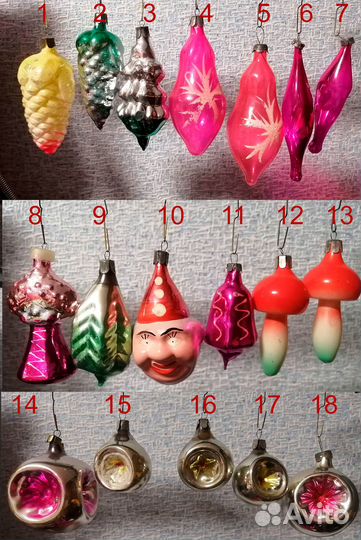 Елочные игрушки СССР