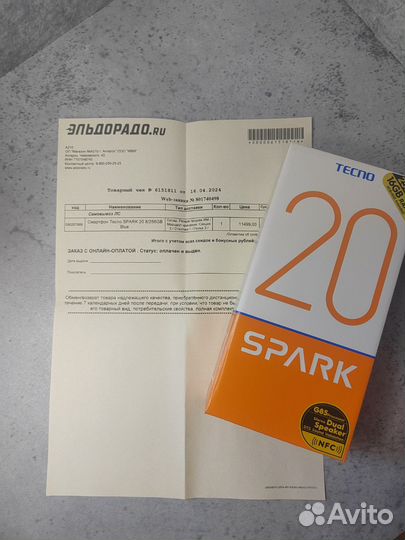 TECNO Spark 20, 8/256 ГБ