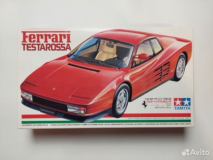 Сборная модель 1/24 Tamiya Ferrari Testarossa