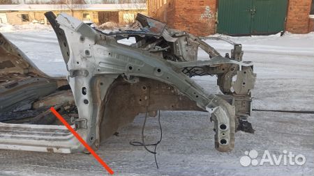 Лонжерон передний правый