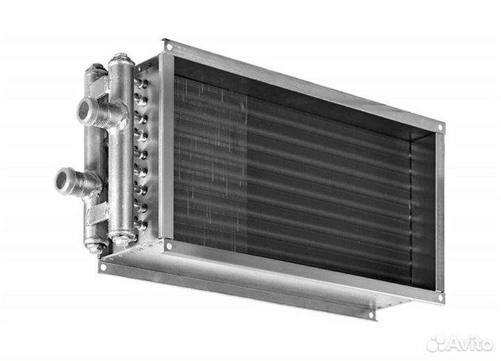 Водяной канальный нагреватель Zilon ZWS 800x500-3