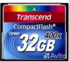 Compactflash transcend карта памяти 32 гб