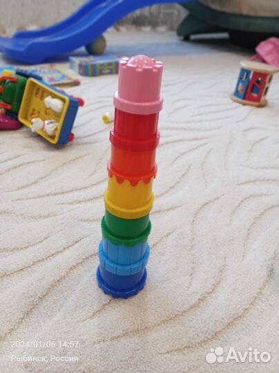 Развивающие игрушки для малышей пакетом, бу