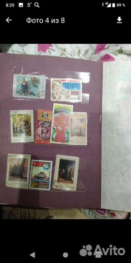 Коллекция марок СССР за вес ольбом