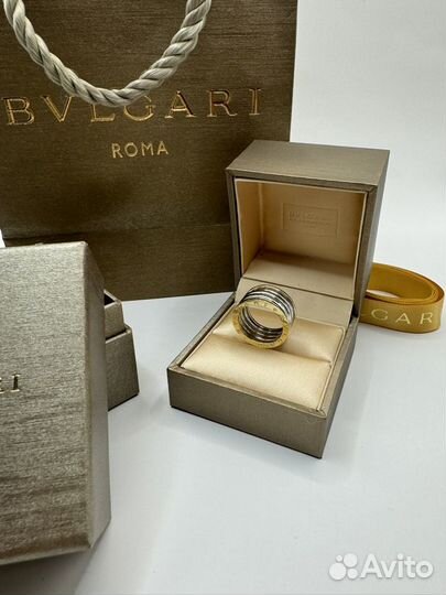 Золотое кольцо bvlgari zero 585