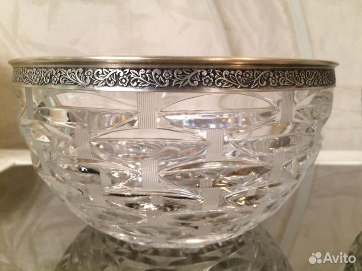 Хрустальные салатники,конфетница СССР