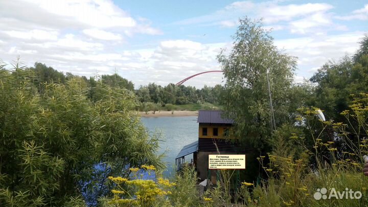 Баня на дровах На реке Обь