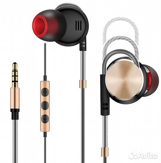 Наушники Borofone BM1 с микрофоном - Gold