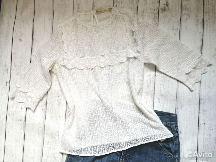 Джинсы блузки Zara пакетом 158 164