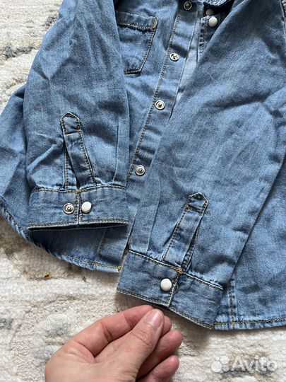 Джинсовая рубашка 86 размер