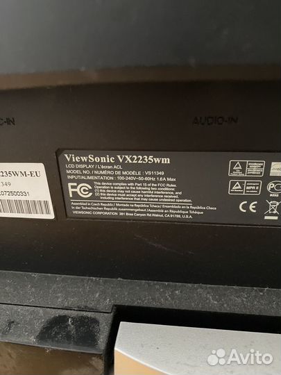 Монитор ViewSonic VX2235wm