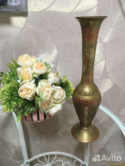 Ваза латунь