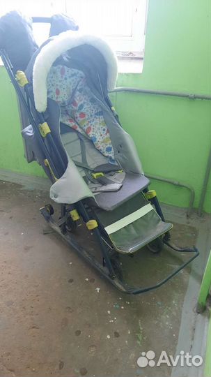 Санки коляска ника kids