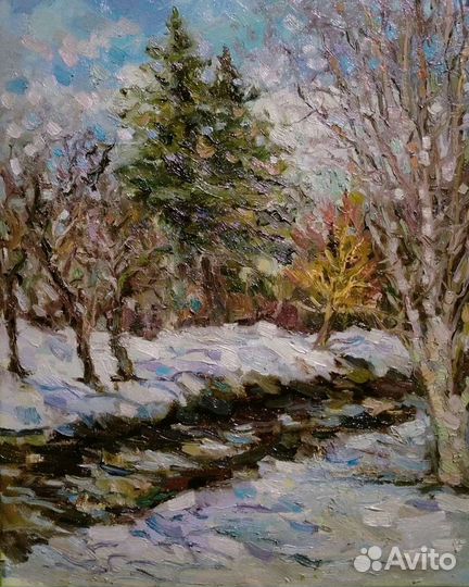 Картина маслом на холсте пейзаж