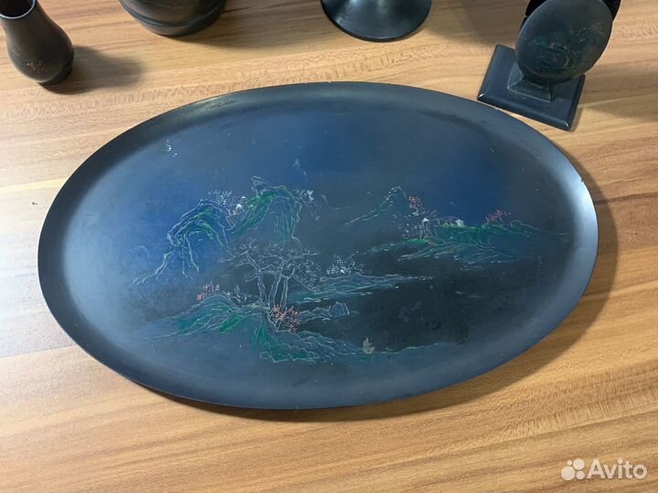 Курительный набор дерево Китай 60е гг