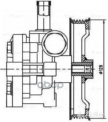 Насос гур для а/м Mitsubishi Lancer X (07) /Out