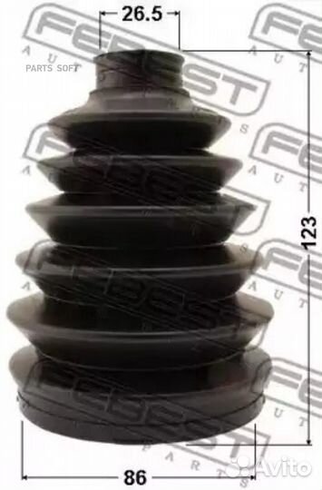 Febest 0417P-KB4 Пыльник шруса mitsubishi pajero/L