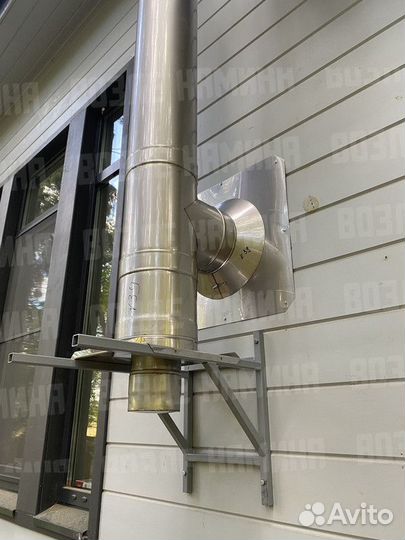 Дымоход / Сэндвич труба для печи, дымохода Везувий