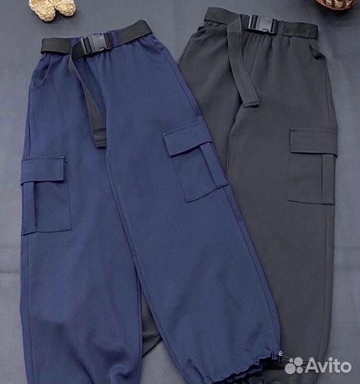 Брюки карго 2 цвета 140-158