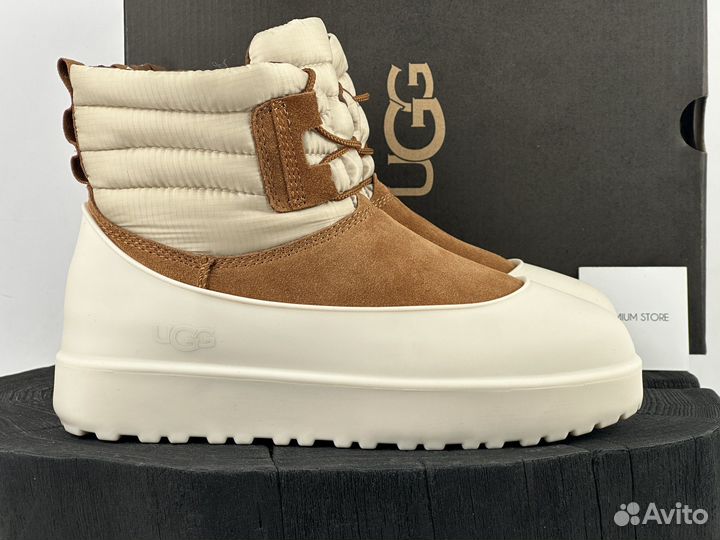 UGG Classic Mini Lace Up Chestnut Whitecap