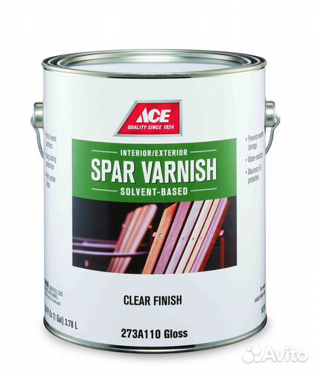 Яхтный лак, высокой прочности Ace Spar Varnish