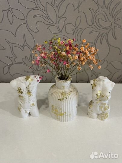 Ваза из гипса