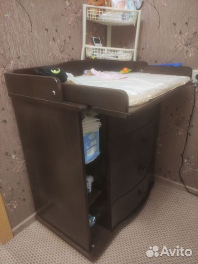 Комод Пеленальный Детский С 421, массив березы