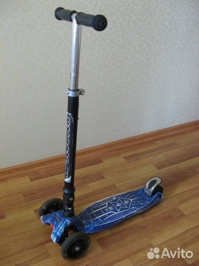 Самокат детский светящиеся колеса