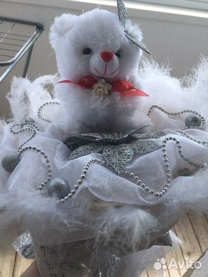 Букет с игрушкой