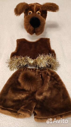 Костюм собаки, 52 см. обхват внутри шапки