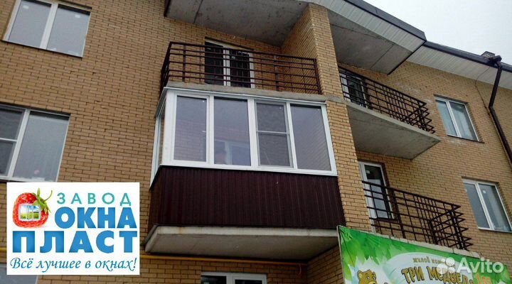 Остекление балконов и лоджий 3000*1000